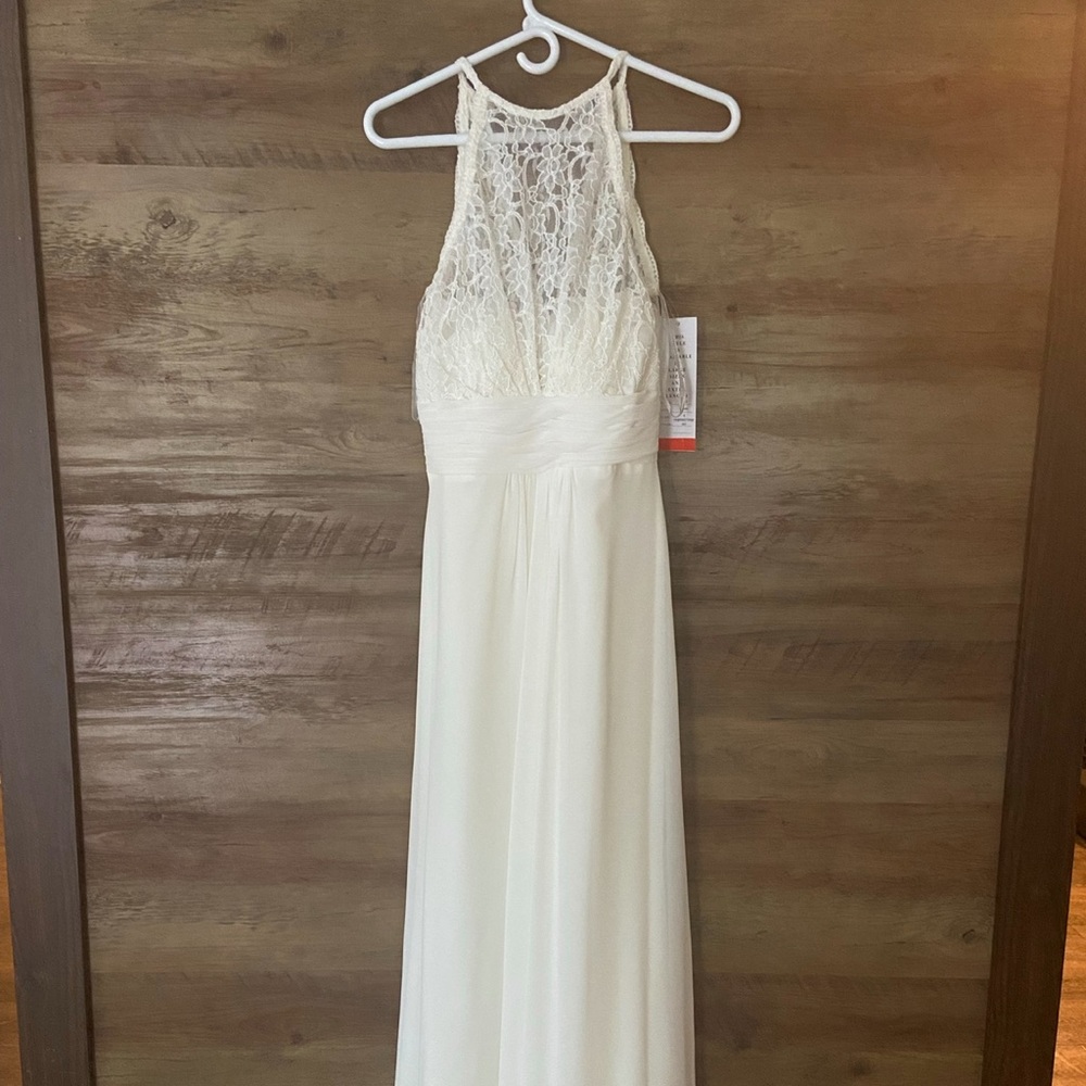 NWT. Bill Levkoff dress in ivory.